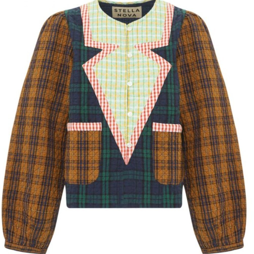 Stella Nova Multicolor Plaid Women's Jacket
